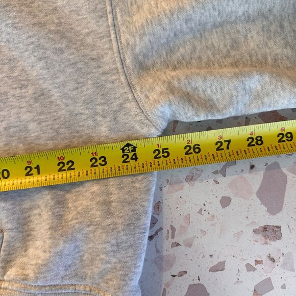 Abercrombie & Fitch Women's Essential Popover Hoodie in Light Gray | Size S/M - Picture 8 of 9